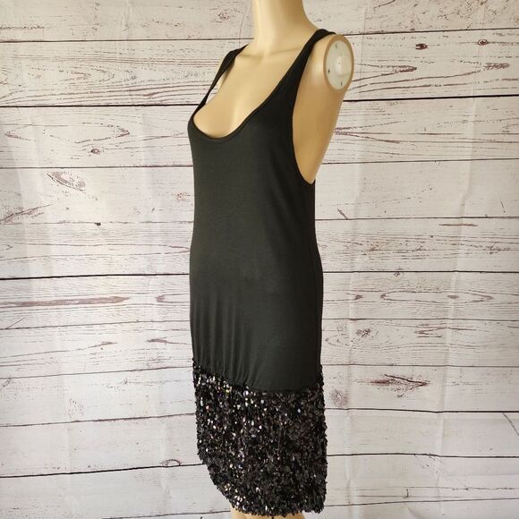 Seventy Two Changes Sleeveless Black Sequin Dress Medium NWT - Picture 2 of 5